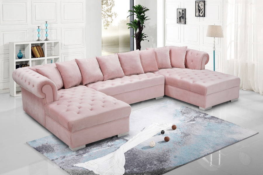 Presley 3pc. Velvet Sectional