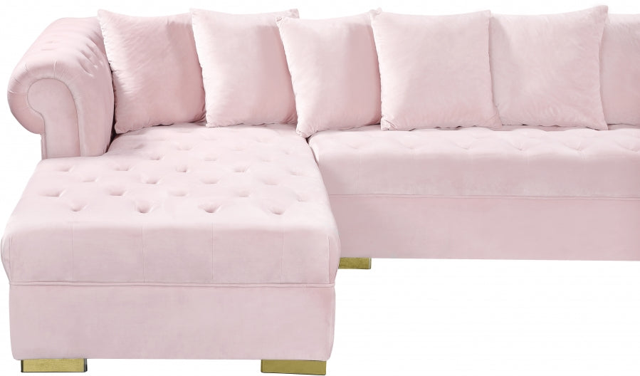 Presley 3pc. Velvet Sectional