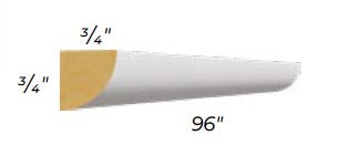 Molding-Quarter Round - MyWaynesHome #