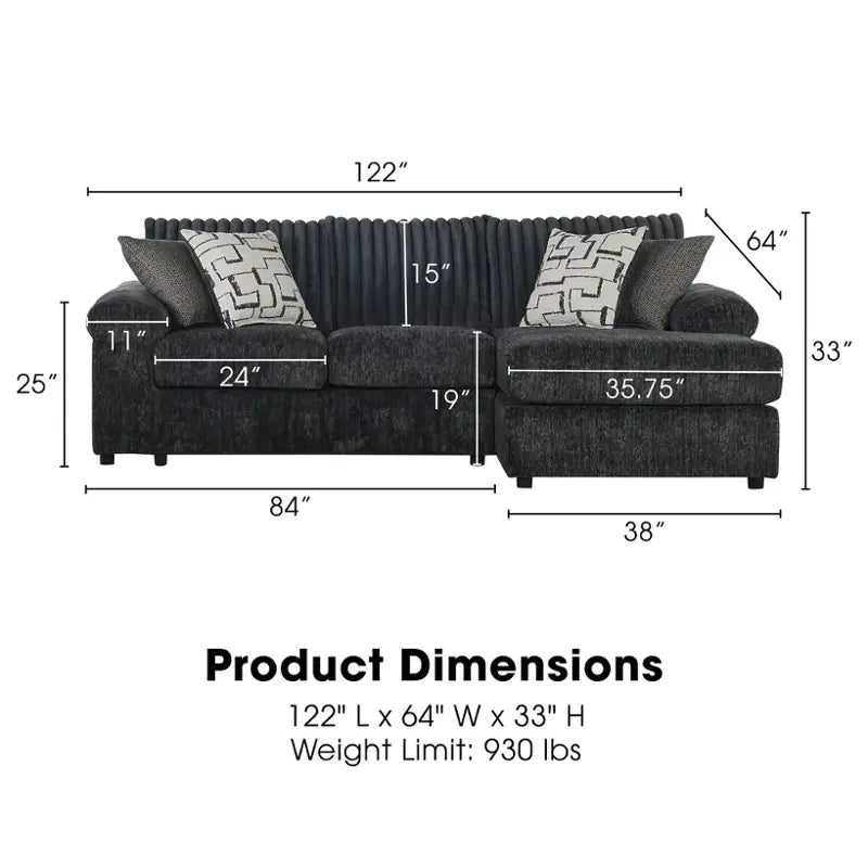 Remi 2 Piece Sectional - MyWaynesHome #