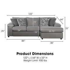 Remi 2 Piece Sectional - MyWaynesHome #