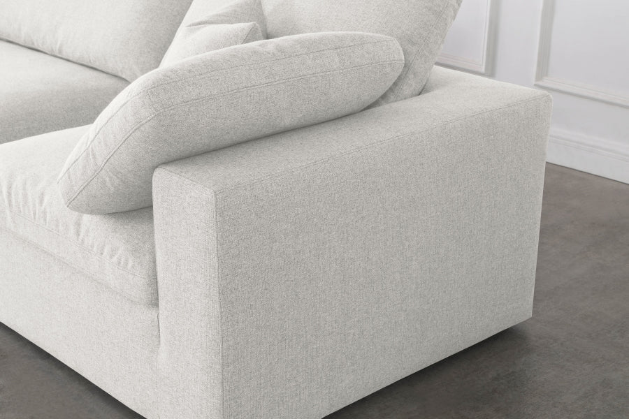 Serene Linen Deluxe Modular Down Filled Cloud-Like Comfort Overstuffed Reversible Sectional - MyWaynesHome #