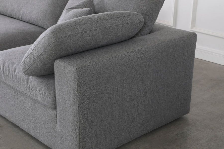 Serene Linen Deluxe Modular Down Filled Cloud-Like Comfort Overstuffed Reversible Sectional - MyWaynesHome #