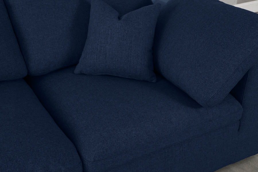 Serene Linen Deluxe Modular Down Filled Cloud-Like Comfort Overstuffed Reversible Sectional