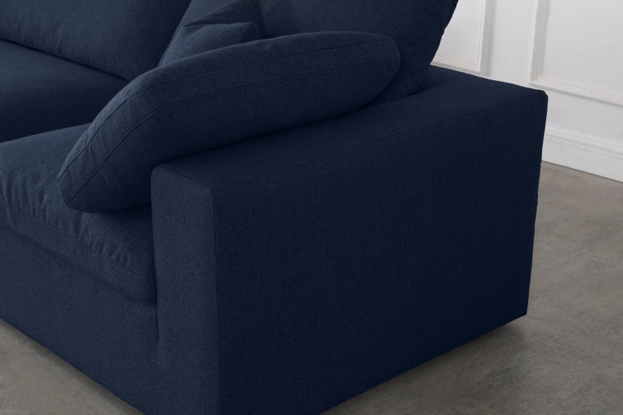 Serene Linen Deluxe Modular Down Filled Cloud-Like Comfort Overstuffed Reversible Sectional