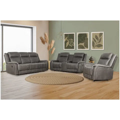 Enzo Dual Reclining Sofa - Gray
