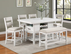 Wendy White Counter Height Chair, Set of 2 - MyWaynesHome #