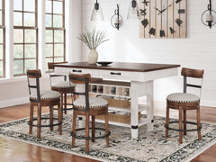 Valebeck Counter Height Dining Table and 4 Barstools - MyWaynesHome #