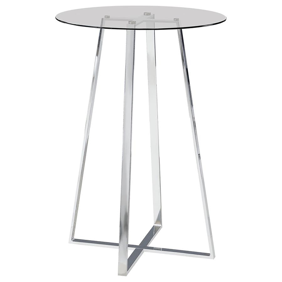 Zanella Silver Bar Table - MyWaynesHome #