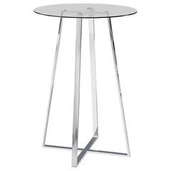 Zanella Silver Bar Table - MyWaynesHome #