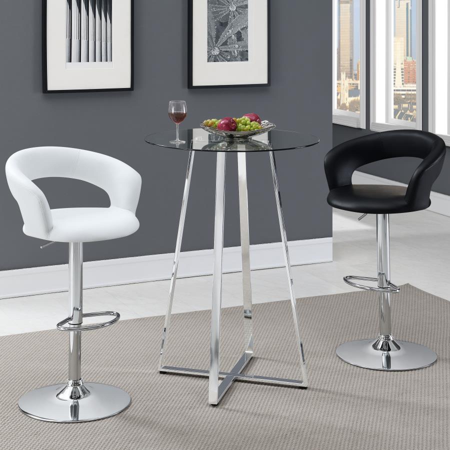 Zanella Silver Bar Table - MyWaynesHome #