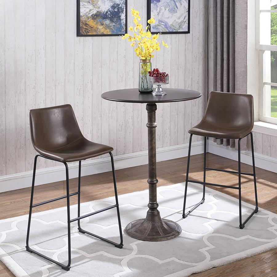 Oswego Brown Bar Table - MyWaynesHome #