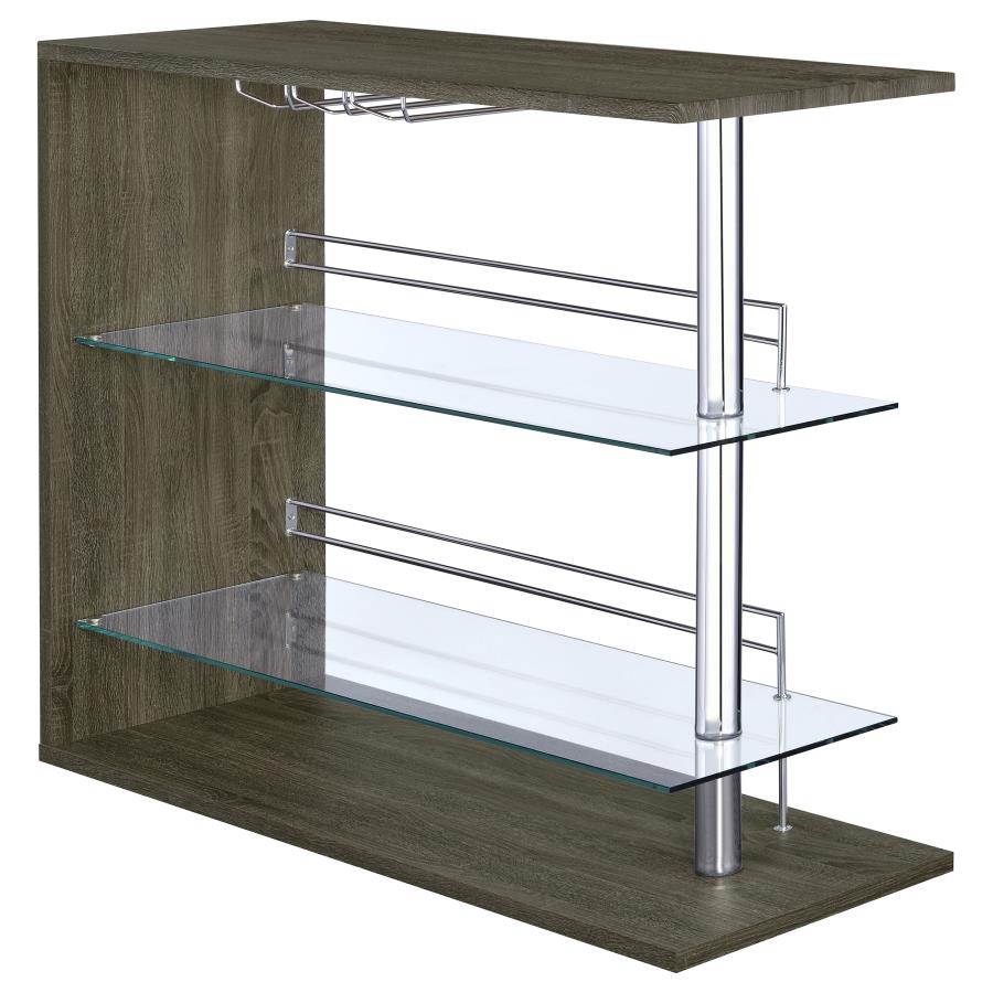 Prescott Grey Home Bar - MyWaynesHome #