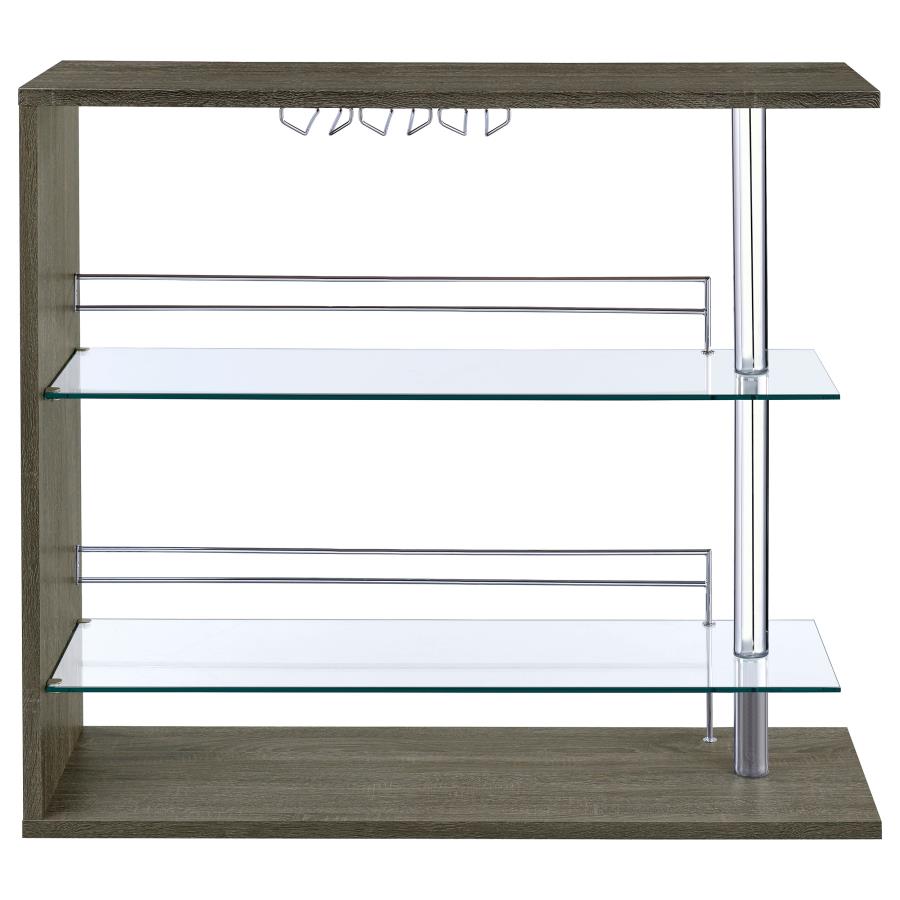 Prescott Grey Home Bar - MyWaynesHome #