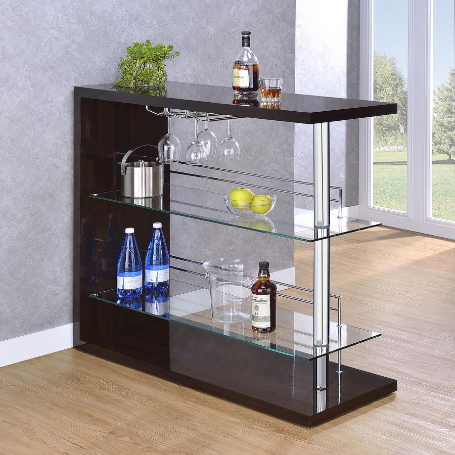 Prescott Brown Home Bar - MyWaynesHome #