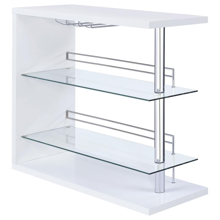 Prescott White Home Bar - MyWaynesHome #