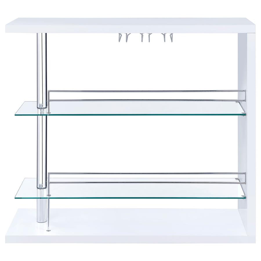 Prescott White Home Bar - MyWaynesHome #