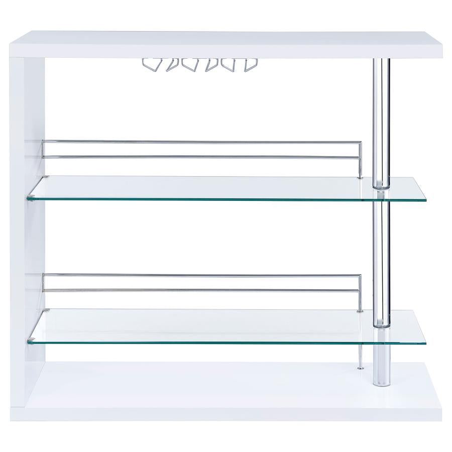Prescott White Home Bar - MyWaynesHome #