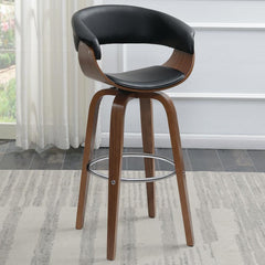 Zion Black Swivel Bar Stool - MyWaynesHome #