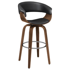 Zion Black Swivel Bar Stool - MyWaynesHome #