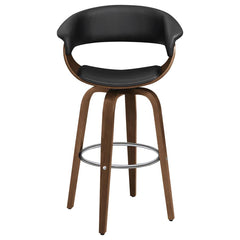 Zion Black Swivel Bar Stool - MyWaynesHome #