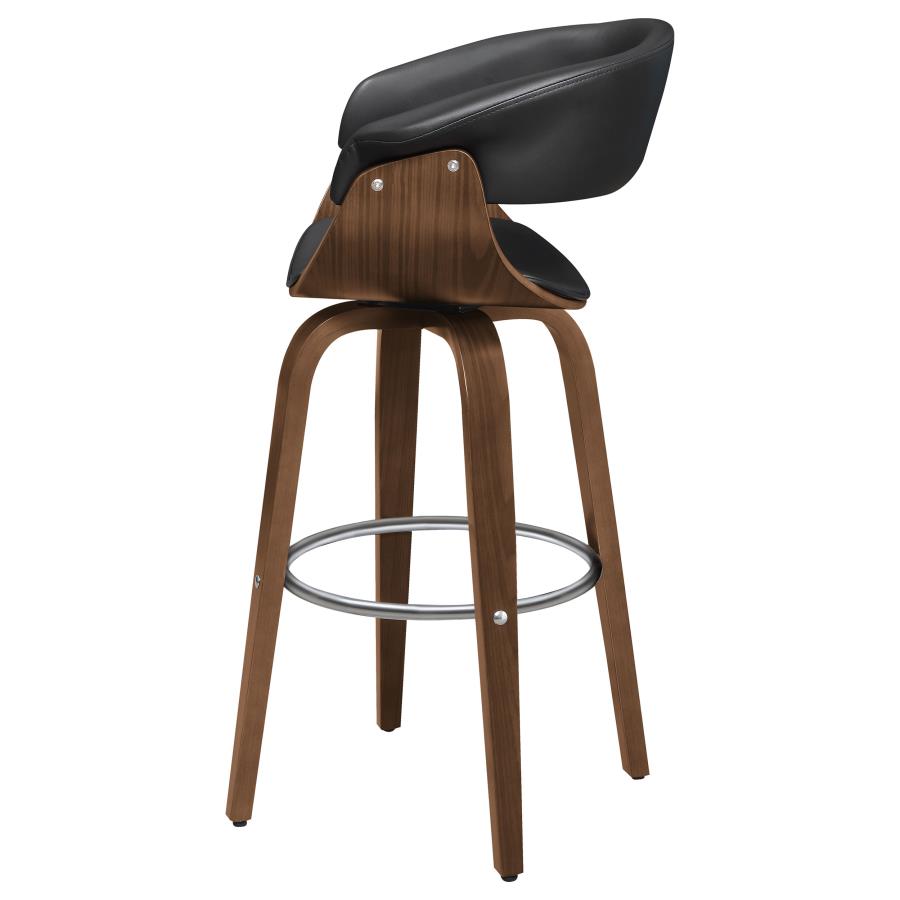 Zion Black Swivel Bar Stool - MyWaynesHome #