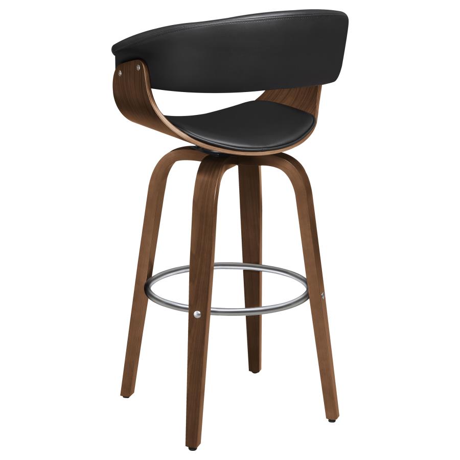 Zion Black Swivel Bar Stool - MyWaynesHome #