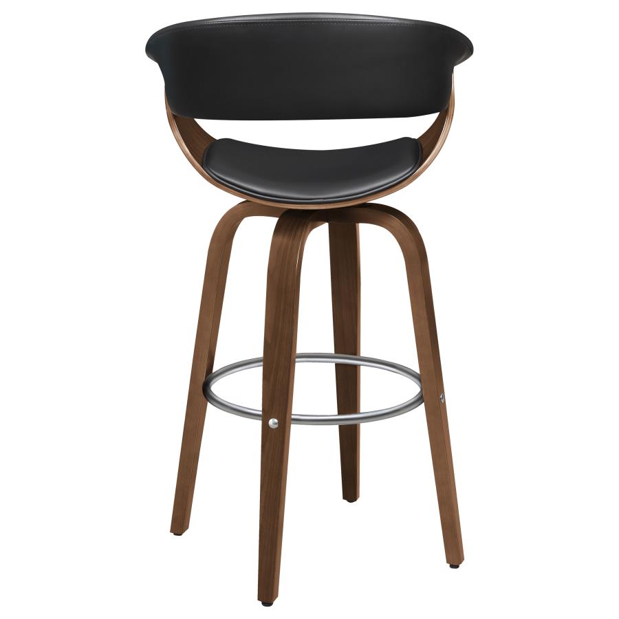 Zion Black Swivel Bar Stool - MyWaynesHome #