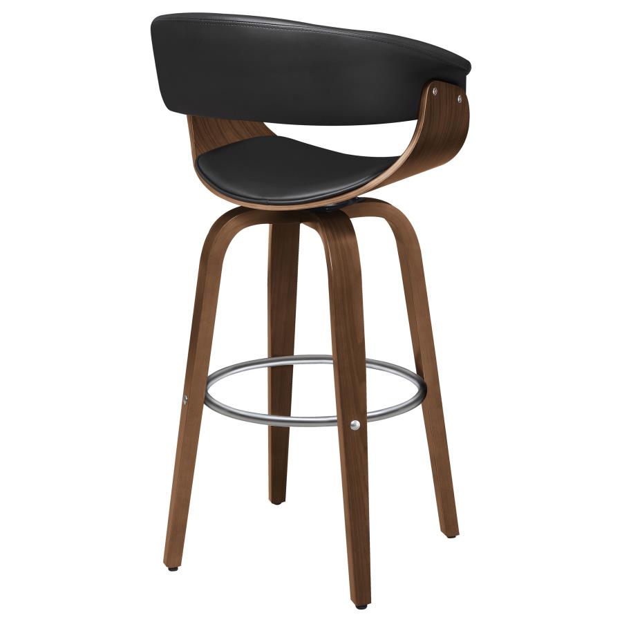 Zion Black Swivel Bar Stool - MyWaynesHome #