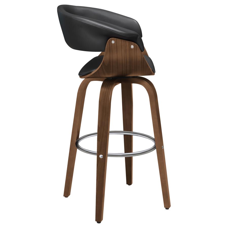 Zion Black Swivel Bar Stool - MyWaynesHome #