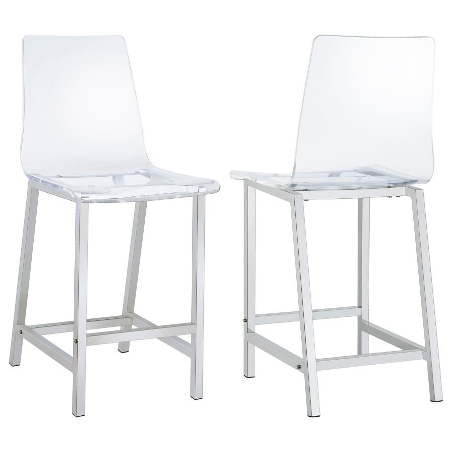 Juelia Clear Counter Stool - MyWaynesHome #