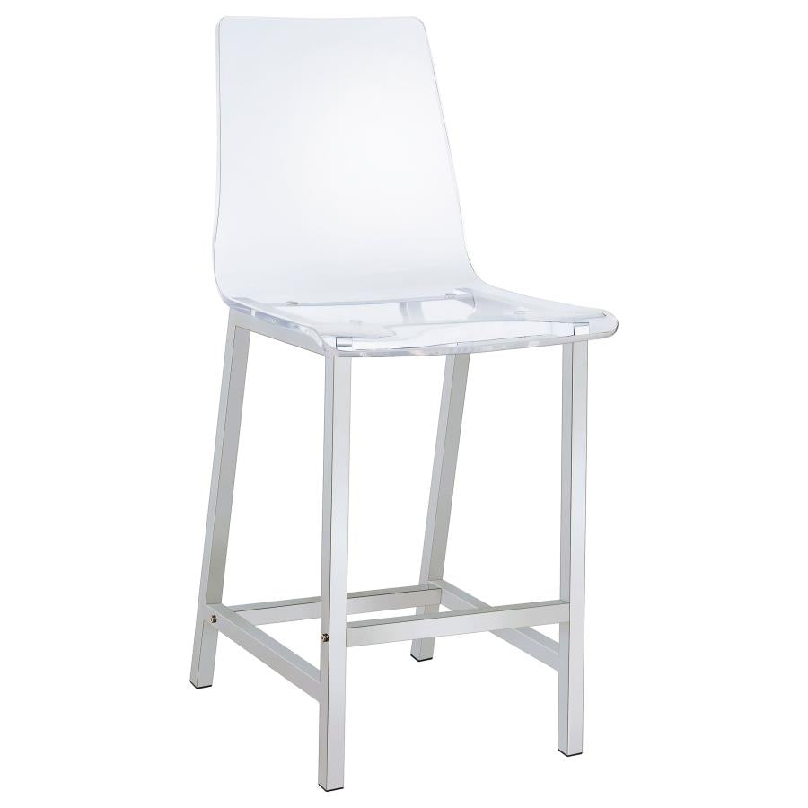 Juelia Clear Counter Stool - MyWaynesHome #