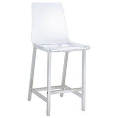 Juelia Clear Counter Stool - MyWaynesHome #