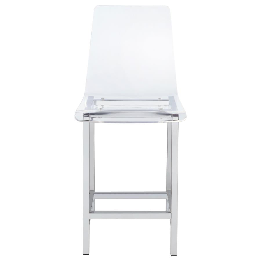 Juelia Clear Counter Stool - MyWaynesHome #