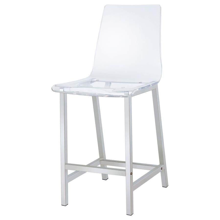 Juelia Clear Counter Stool - MyWaynesHome #