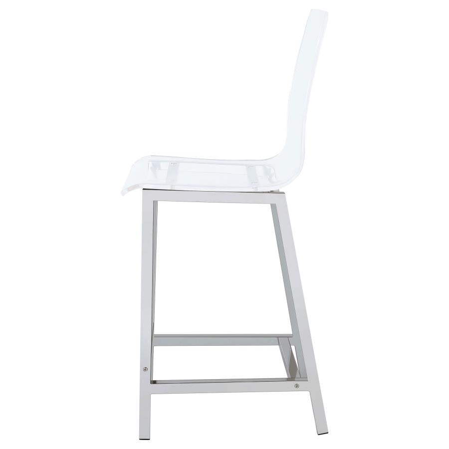 Juelia Clear Counter Stool - MyWaynesHome #