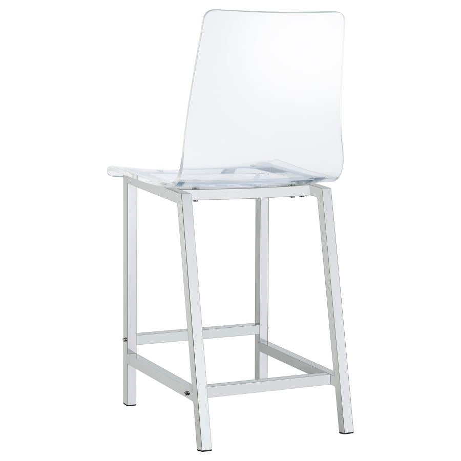 Juelia Clear Counter Stool - MyWaynesHome #