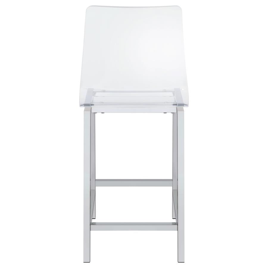 Juelia Clear Counter Stool - MyWaynesHome #