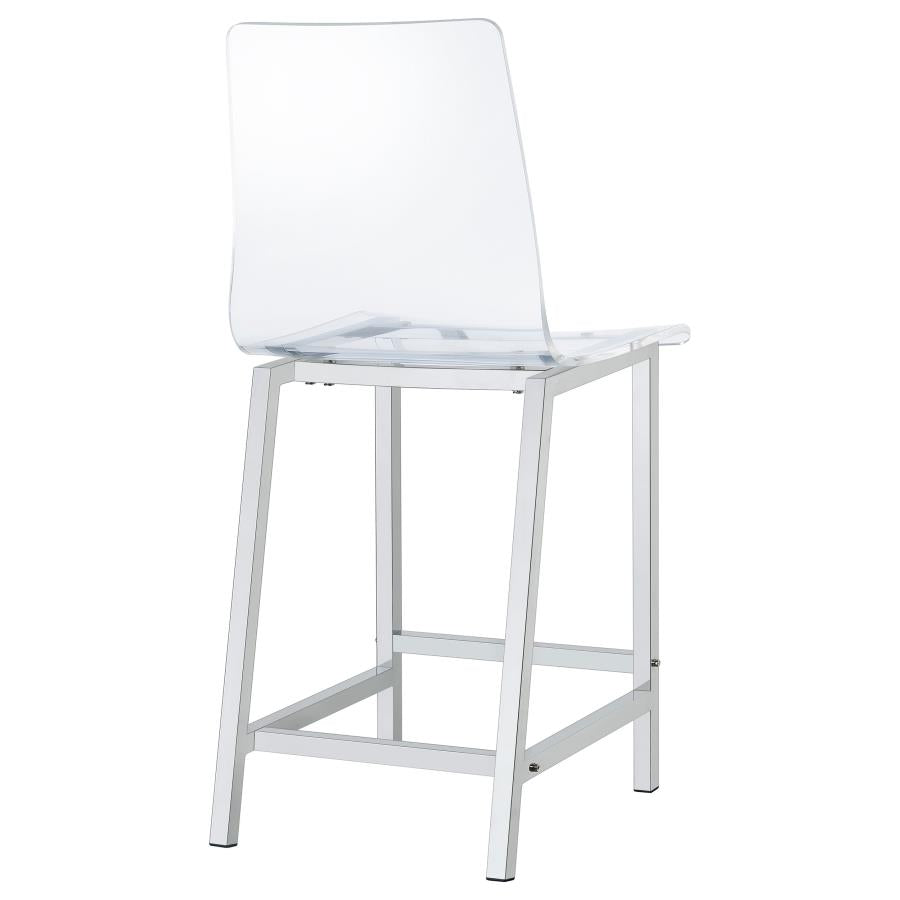 Juelia Clear Counter Stool - MyWaynesHome #