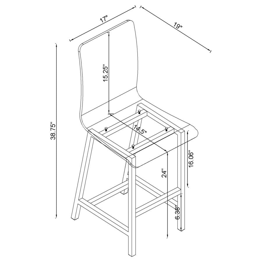 Juelia Clear Counter Stool - MyWaynesHome #