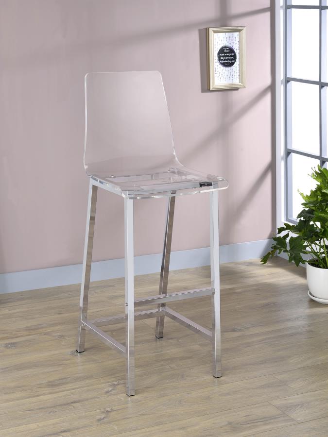 Juelia Clear Bar Stool - MyWaynesHome #