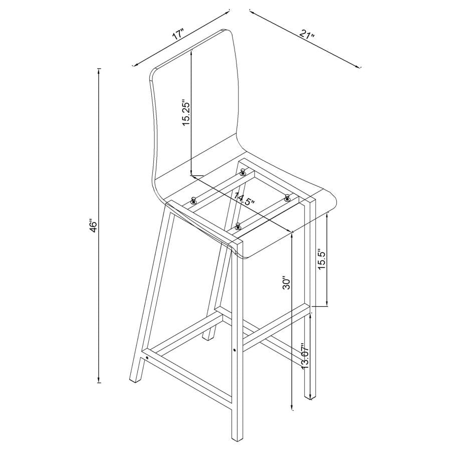 Juelia Clear Bar Stool - MyWaynesHome #