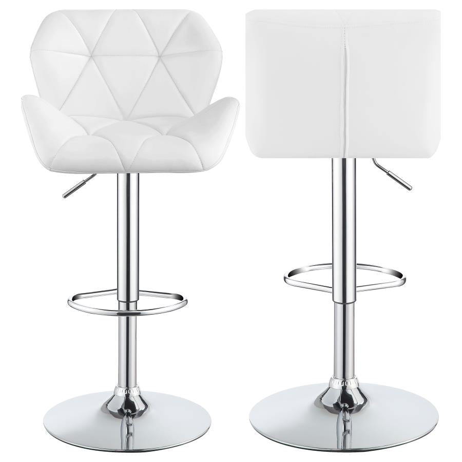 Berrington White Adjustable Bar Stool - MyWaynesHome #