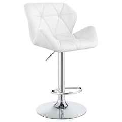 Berrington White Adjustable Bar Stool - MyWaynesHome #