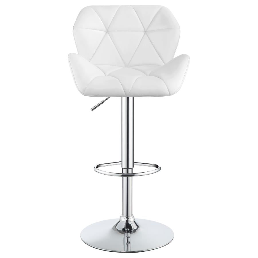 Berrington White Adjustable Bar Stool - MyWaynesHome #