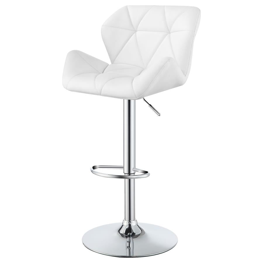 Berrington White Adjustable Bar Stool - MyWaynesHome #