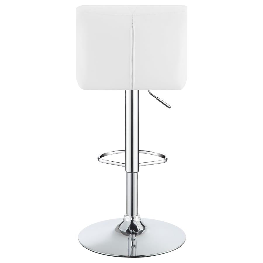 Berrington White Adjustable Bar Stool - MyWaynesHome #