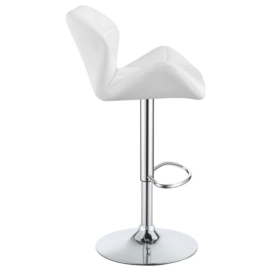 Berrington White Adjustable Bar Stool - MyWaynesHome #