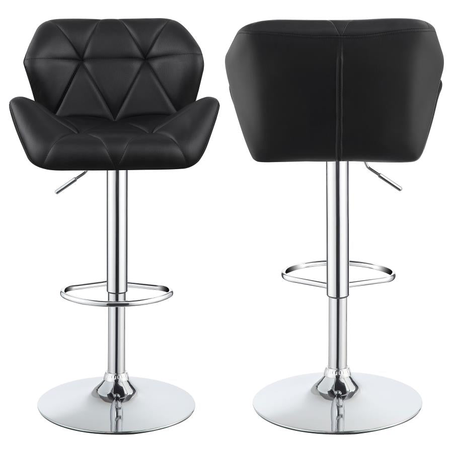 Berrington Black Adjustable Bar Stool - MyWaynesHome #