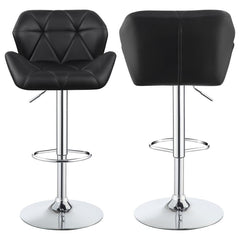 Berrington Black Adjustable Bar Stool - MyWaynesHome #